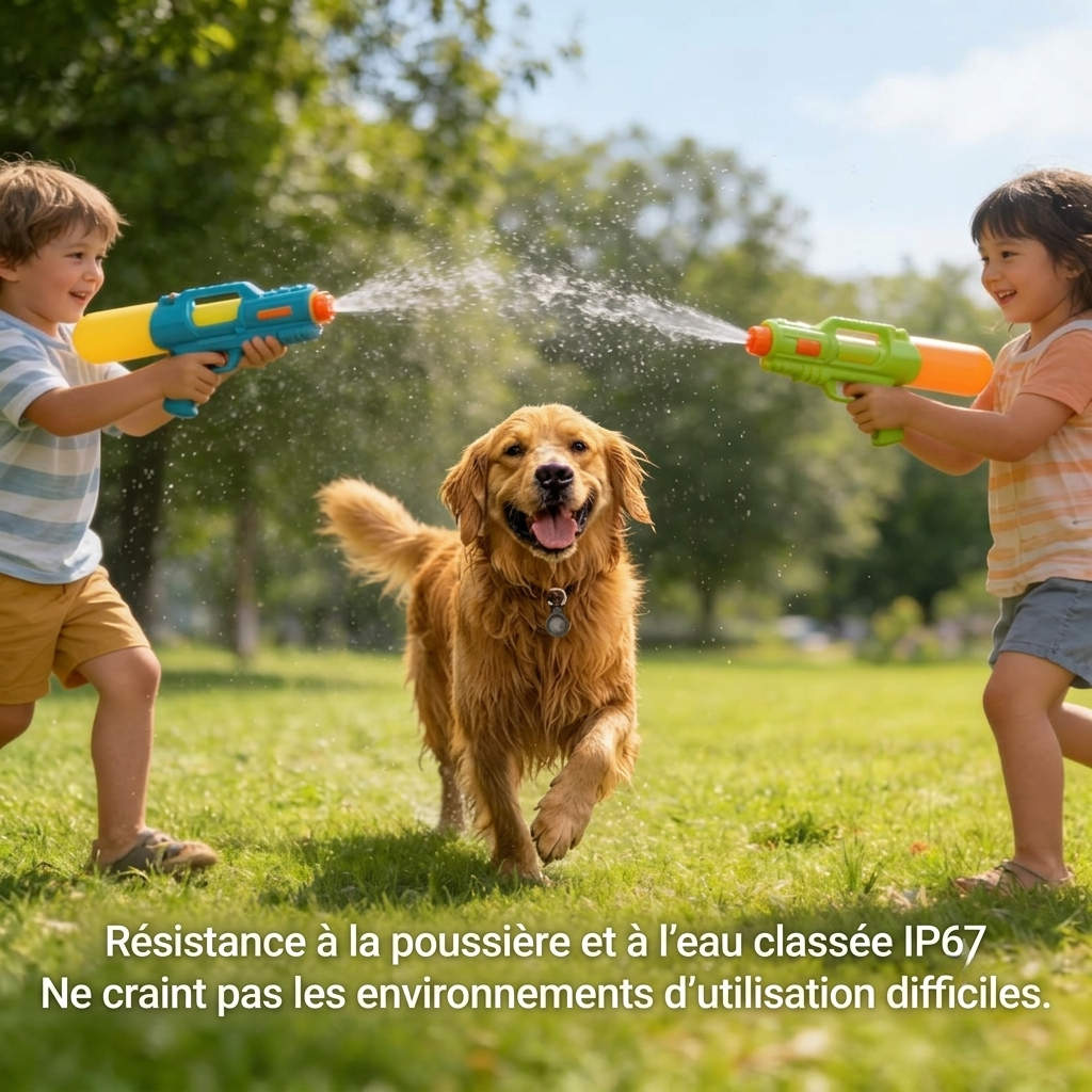 Collier GPS résistant à l'eau et à la poussière IP67