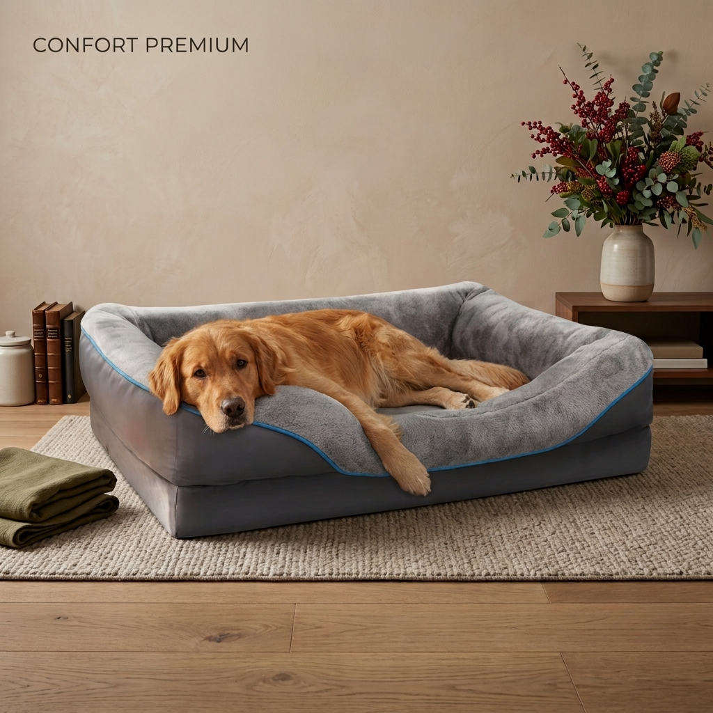 Lit orthopédique confort premium pour chien