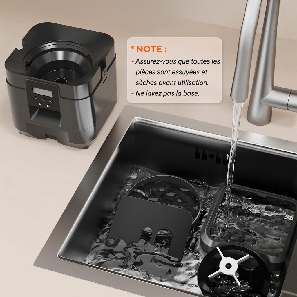 Nettoyage du distributeur à l'eau