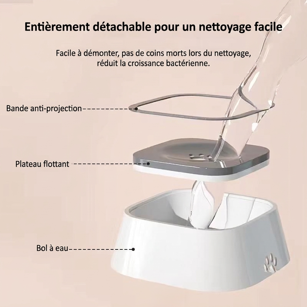Gamelle entièrement détachable pour nettoyage facile