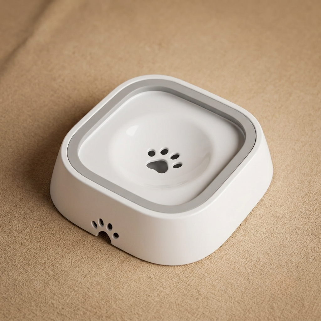 Gamelle anti-débordement pour chien - vue de face
