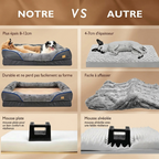 Comparatif épaisseur et densité de la mousse