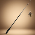 Canne à pêche pour chat avec plumes